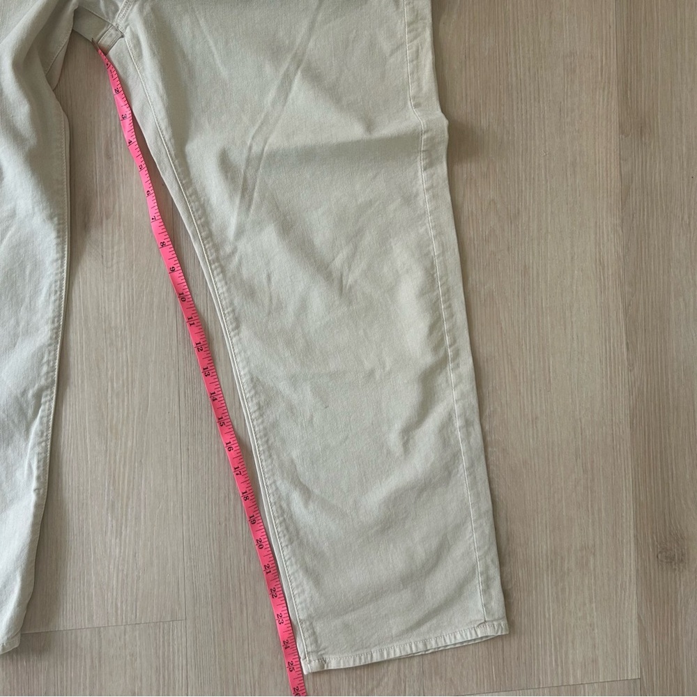 Mother The Ditcher Crop in Chalk Tapioca Size 32 - Picture 12 of 12